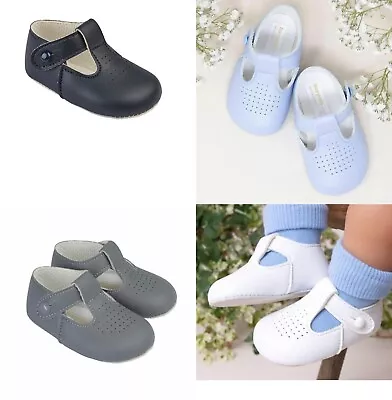 Bay Pods Traditional Spanish Style Baby Boys Pram Shoes 0-18M • £9.79