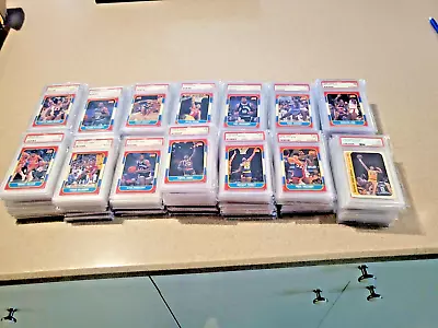 1986-87 Fleer Basketball  Near Complete Set 141/143 NO JORDANS PSA Graded • $5500