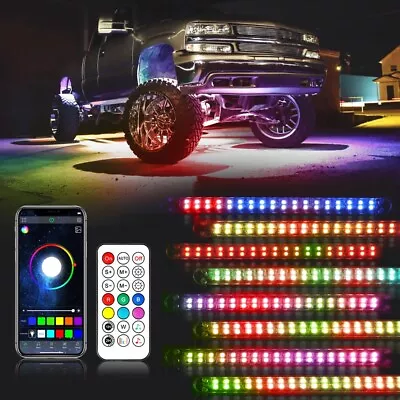 LED RGB Car Interior Atmosphere Neon Light Strip Chasing Bluetooth APP Control • $69.75