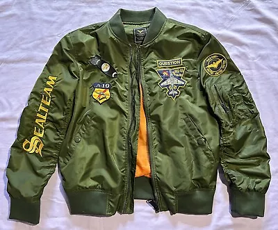 Top Gun Maverick Flight Aviator Military Style Pilot Bomber Jacket • $75