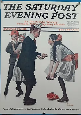 Norman Rockwell Saturday Evening Post Poster  Pardon Me  Print • $4.99