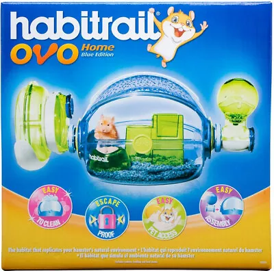 Habitat Hamster Gerbil Mice Rat Home Small Animal Cage Ovo Habitrail New Blue • $52.95