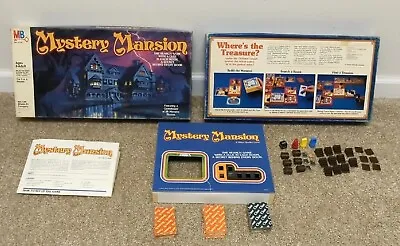 Mystery Mansion Board Game 1984 Milton Bradley Incomplete Missing Pieces VTG • $34.99