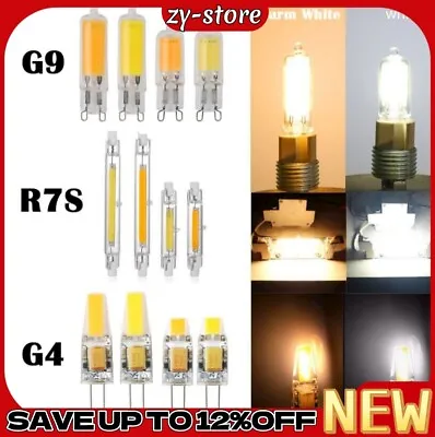 G4 G9 R7S 78/118mm 3W 5W 6W 12W COB LED Replaces Halogen Capsule Bulbs Dimmable • £3.20