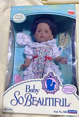 Vintage 90s Baby So Beautiful Playmates Doll  NEW NEVER REMOVED FROM BOX   • $30