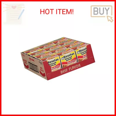 Maruchan Instant Lunch Beef 2.25 Oz Pack Of 12 • $9.50