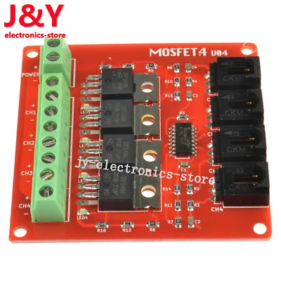 Four Channel 4 Route MOSFET Button IRF540 MOSFET Switch Module For Arduino W • $4.69