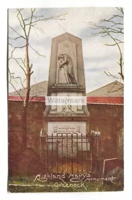 £0.99 • Buy Greenock - Highland Mary's Monument - Old Renfrewshire Postcard