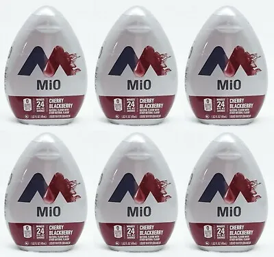 6 Mio CHERRY BLACKBERRY Liquid Water Enhancer Drink Mix Drops 144 SERVINGS TOTAL • $35.99