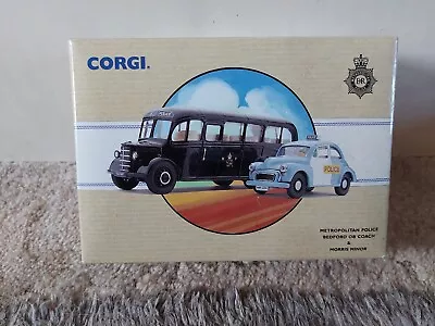 Corgi Police Collection.cc 97698 Met Police Bedford Coach + Morris Minor MIB. • £15.99