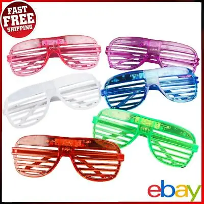 6 PCS Flashing Glasses 6 Colors Light Up Glasses For Adults Kid ✅ • £10.32