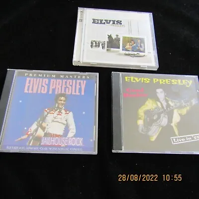 Lot Of 3 Elvis Presley CD's • $25