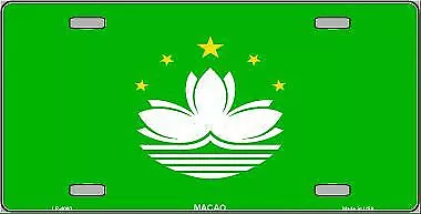 Macao Flag Metal Novelty License Plate Tag LP4083 • $16.99