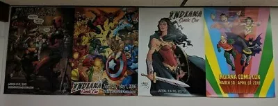 Indiana Comic Con Poster Marvel Heroes Deadpool Superfriends Wonder Woman • $10