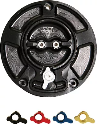 Vortex V3 Anodized Black Gas Cap Kawasaki ZX600 ZX636 ZX-10R GC420K • $140.35