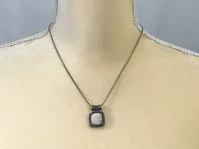 NF Necklace Pendant 925 Sterling Silver Mother Of Pearl - Length 18  • $24.99