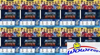 (10) 2021/22 Topps Match Attax UEFA Champions League EXCLUSIVE SAPPHIRE TIN • $69.95