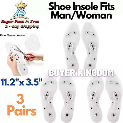 Plantillas De Masaje Magnetico Ortopedicas Gel Zapatos Dolor Pie Shoe Insoles • $18.10