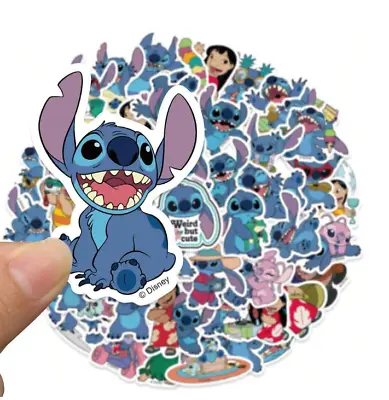 50PCS Lilo And Stitch Vinyl Waterproof Stickers -  Stickers For Car Phone Etc. • $7.89