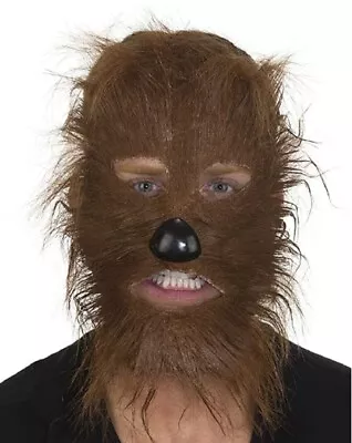 Werewolf Mask - Brown - Strap - Costume Accessory - Teen Smaller Adult • $6.99