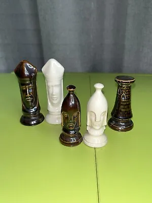 Vintage RARE Medieval Style Porcelain Marked Chess Replacement Pieces EUC READ • $31.99