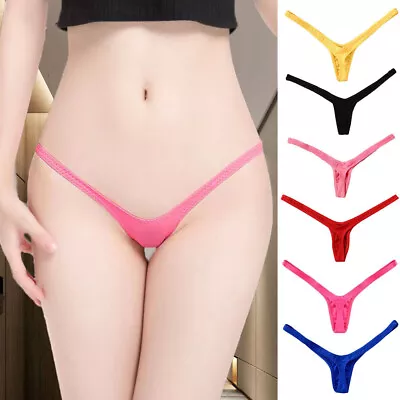 Womens Ladies Mini G-String Micro Thong Sexy Underwear Lingerie Knickers❤Panties • £2.39