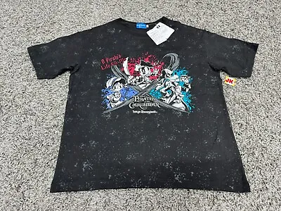 NEW Tokyo Disney Resort Shirt Medium Gray Pirates Of The Caribbean Mickey Mouse • $59.99