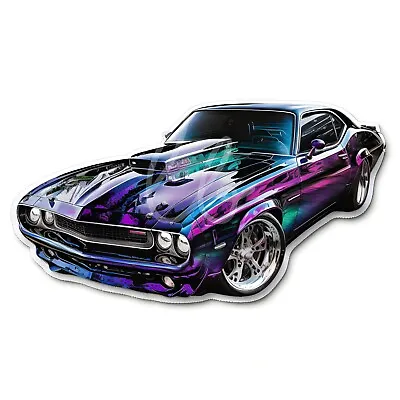 3 Purple Classic Muscle Car Stickers • $7