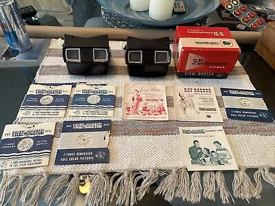 Vintage View-Master 3-Dimension Viewers Model E With Box Extra Viewer And Reels • $40