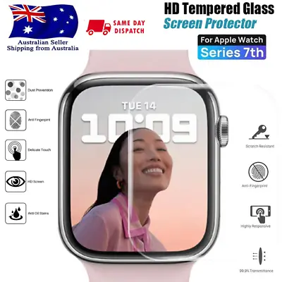 $4.79 • Buy For Apple Watch IWatch  Ultra 8/7 SE Tempered Glass Screen Protector 41/45/49mm