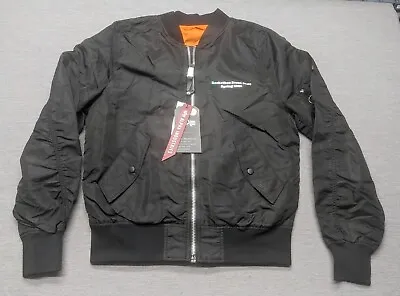 NWT Alpha Industries Men's Size Medium Black L-2B Scout Reversible Bomber Jacket • $64.95