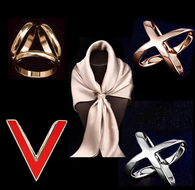 £3.49 • Buy Women Scarf Ring Brooch Buckle Clip Holder Scarves Brooch