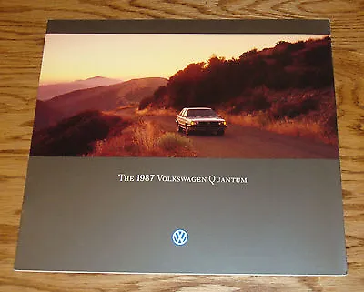 Original 1987 Volkswagen VW Quantum Deluxe Sales Brochure 87 • $9