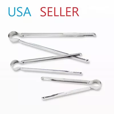 Korean BBQ Stainless Steel Tongs Light Weight BBQ Seafood Bread Multi Purpose • $5.99