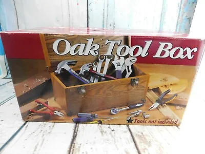 Wood Tool Box MFD With Oak Veneer 16-1/2 W X 7-3/4 D X 7-1/2 H • $62.69
