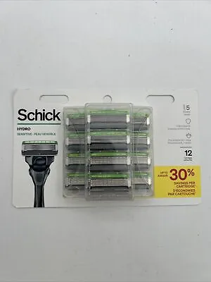 Schick Hydro 5-Blade Skin Comfort Sensitive Skin Mens Razor Blade Refill 12 Ct • $17.99