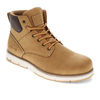 Levi's Mens Charles SH Vegan Leather Lace Up Rugged Casual Boot • $49.98