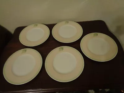 Villeroy & Boch Florea Folia 8 1/2  Salad Plate Green Leaf Set Of 5 Germany • $69.99