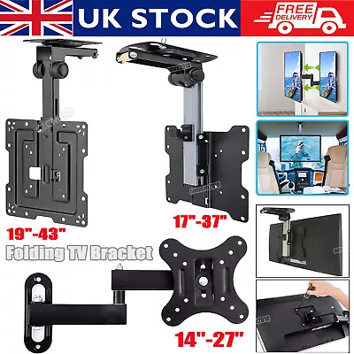 TV Wall Bracket Ceiling Mount Tilt Swivel For 14-43 Inch Monitor LCD LED Camper • £9.49