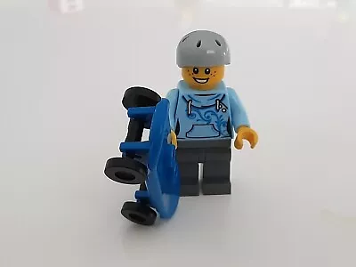 £3.99 • Buy  Lego Minifigure▪︎town▪︎ Skateboarder ▪︎youth▪︎ Blue▪︎ Helmet ▪︎free P&p 