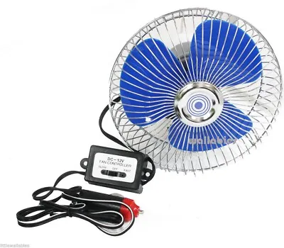 8  Car Fan Oscillating 12V Auto Volt Lighter Truck Boat Mini Air Cooler 2 Speeds • $24.99