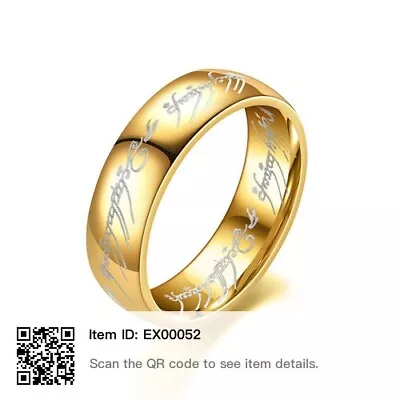 Lord Of The Rings Men's 18K Gold And Platinum  Elven Wedding Band Size 5 • £4.83