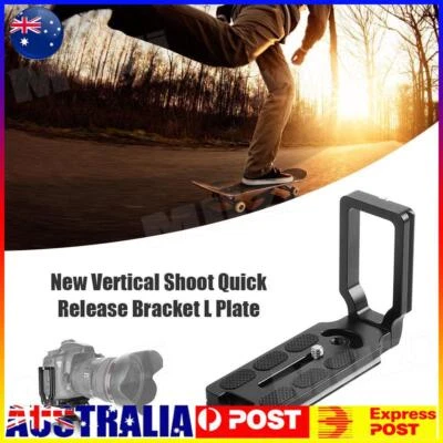Universal Quick Release L-type Plate Bracket Grip For DSLR Camera Tripod Head AU • $11.49