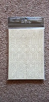 Heidi Swapp Chipboard Alphabets And Numbers - Ledger - 4 Sheets • £1.99