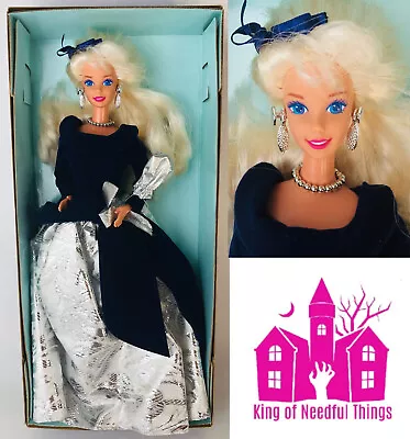 Barbie Winter Velvet Barbie Avon Exclusive 1995 VTG Blonde Mattel 15571 NIB NRFB • $20.24