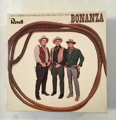 Vintage 1966 Revell Bonanza Model TV Hoss Ben Little Joe New Unpainted Contents • $219.98