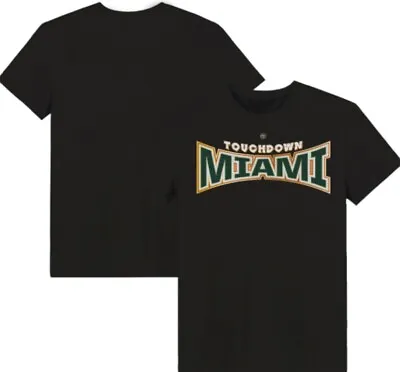 Miami Hurricanes Men’s Dyne Life Touchdown Ring Creator T-shirt Black New Size L • $16.99