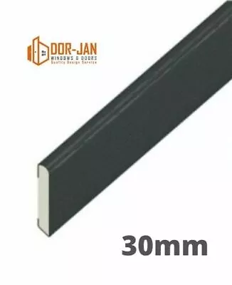 30mm Anthracite Grey UPVC Plastic Trim Cloaking Fillet Window - 1m - 5m COILED • £13.98