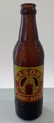 Vintage Mason’s Old Fashioned Root Beer - ACL Soda Bottle - Chicago - Nice • $9.99