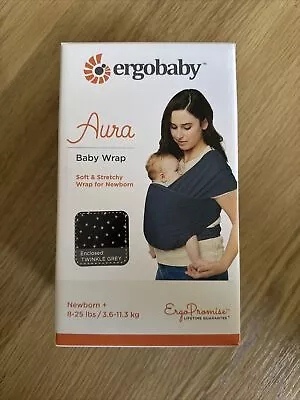 Ergobaby Aura Baby Wrap Carrier & Sling For Newborn To Toddlers Up To 11kg - New • £10.50